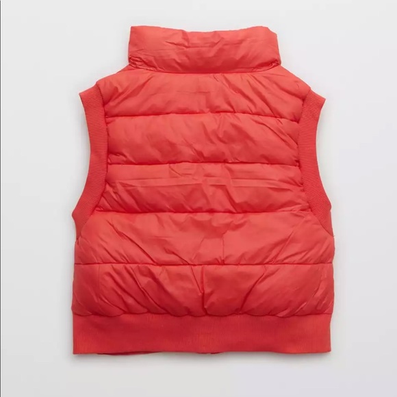 NWOT Offline Aerie Calypso Red Puffer Vest Size XXL - Picture 5 of 6